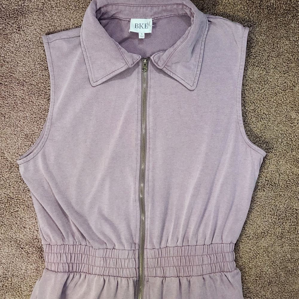 BKE Mauve Sleeveless Jumpsuit
